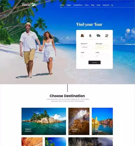 Разработка Landing Page Для Туризма